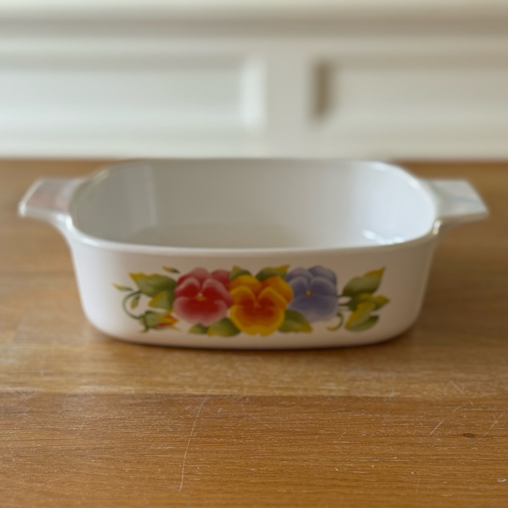 🌺 Vintage Corning Ware Summer Blush 1 Liter Dish